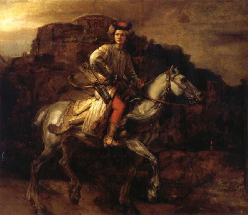 REMBRANDT Harmenszoon van Rijn The Polish Rider oil painting image